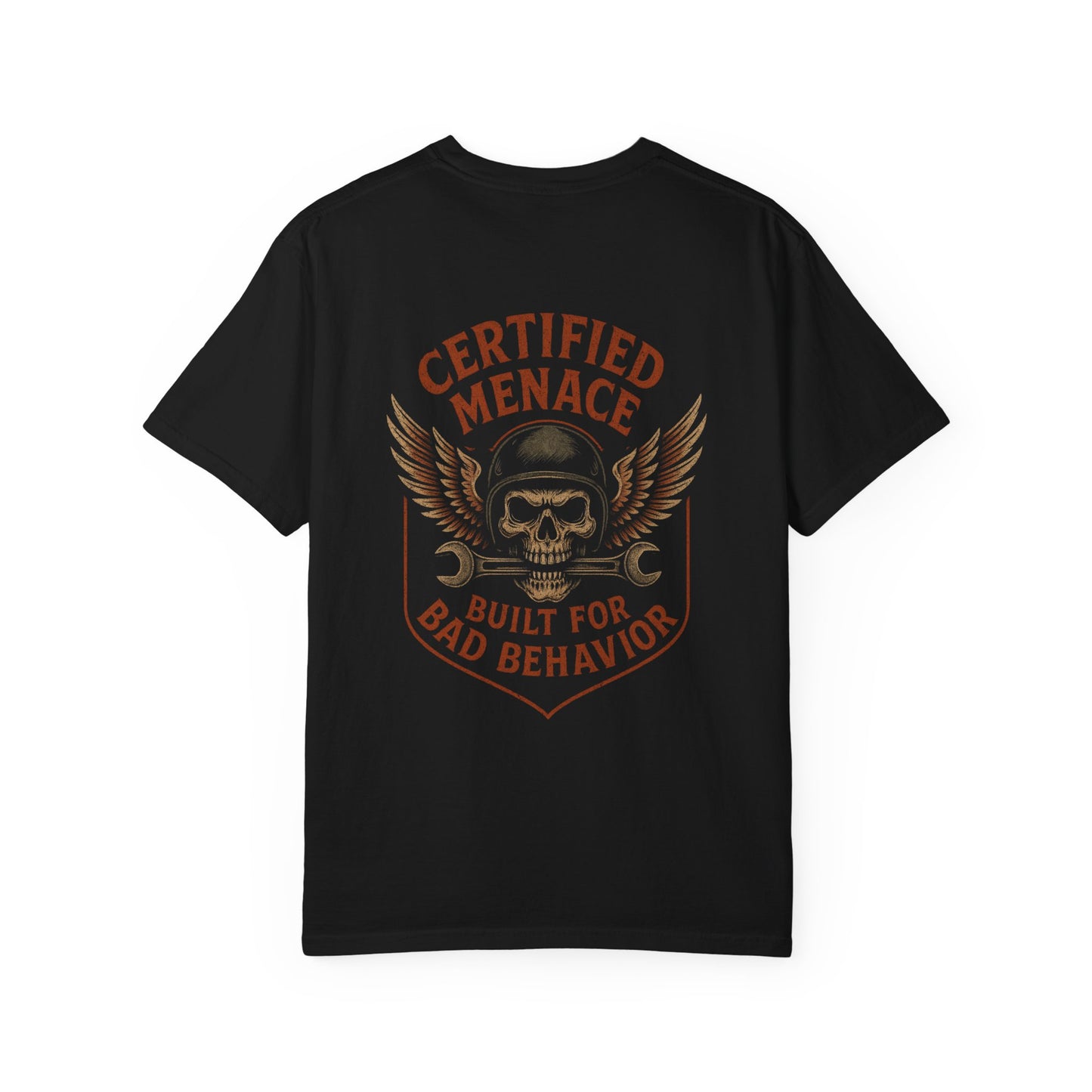 Unisex Graphic T-Shirt for Bold Souls, Certified Menace Tee, Unique Graphic Apparel, Gift for Rebels, Casual Wear Statement