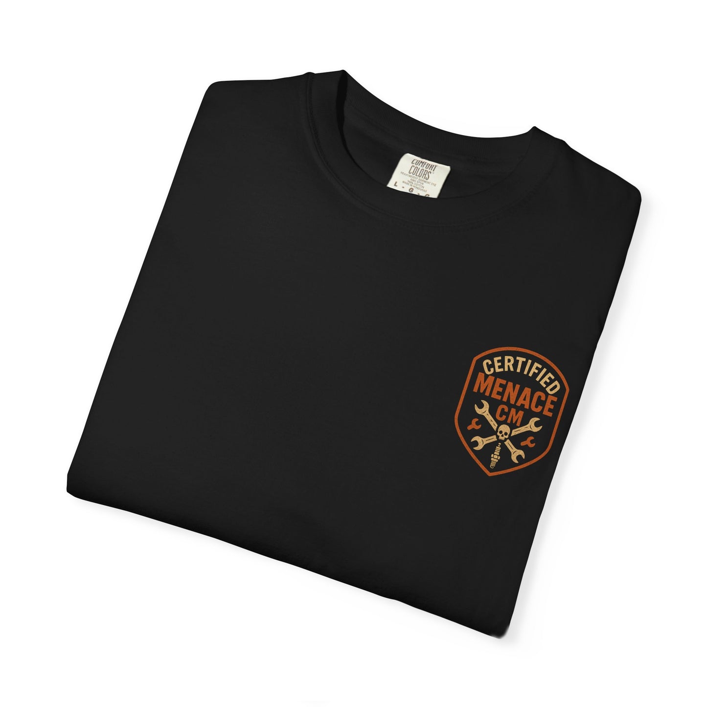 Unisex Graphic T-Shirt for Bold Souls, Certified Menace Tee, Unique Graphic Apparel, Gift for Rebels, Casual Wear Statement