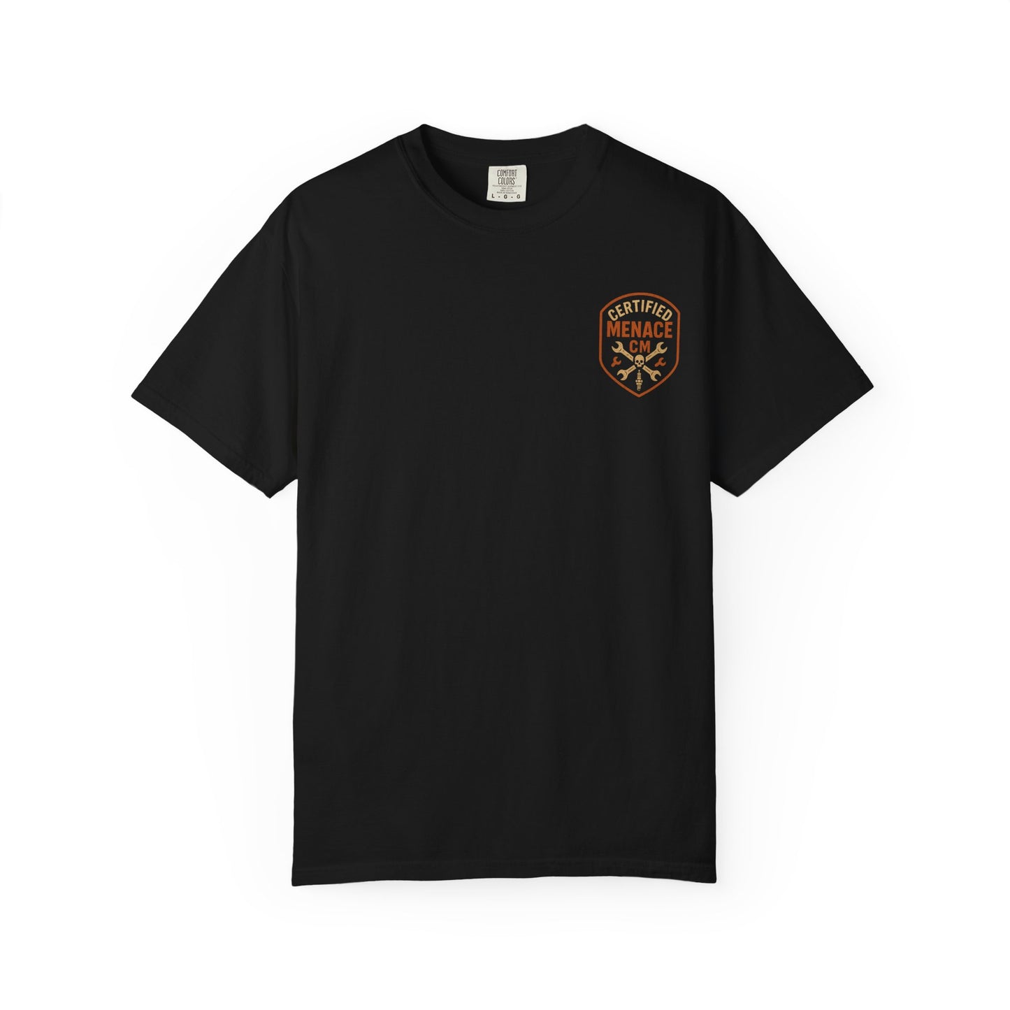 Unisex Graphic T-Shirt for Bold Souls, Certified Menace Tee, Unique Graphic Apparel, Gift for Rebels, Casual Wear Statement