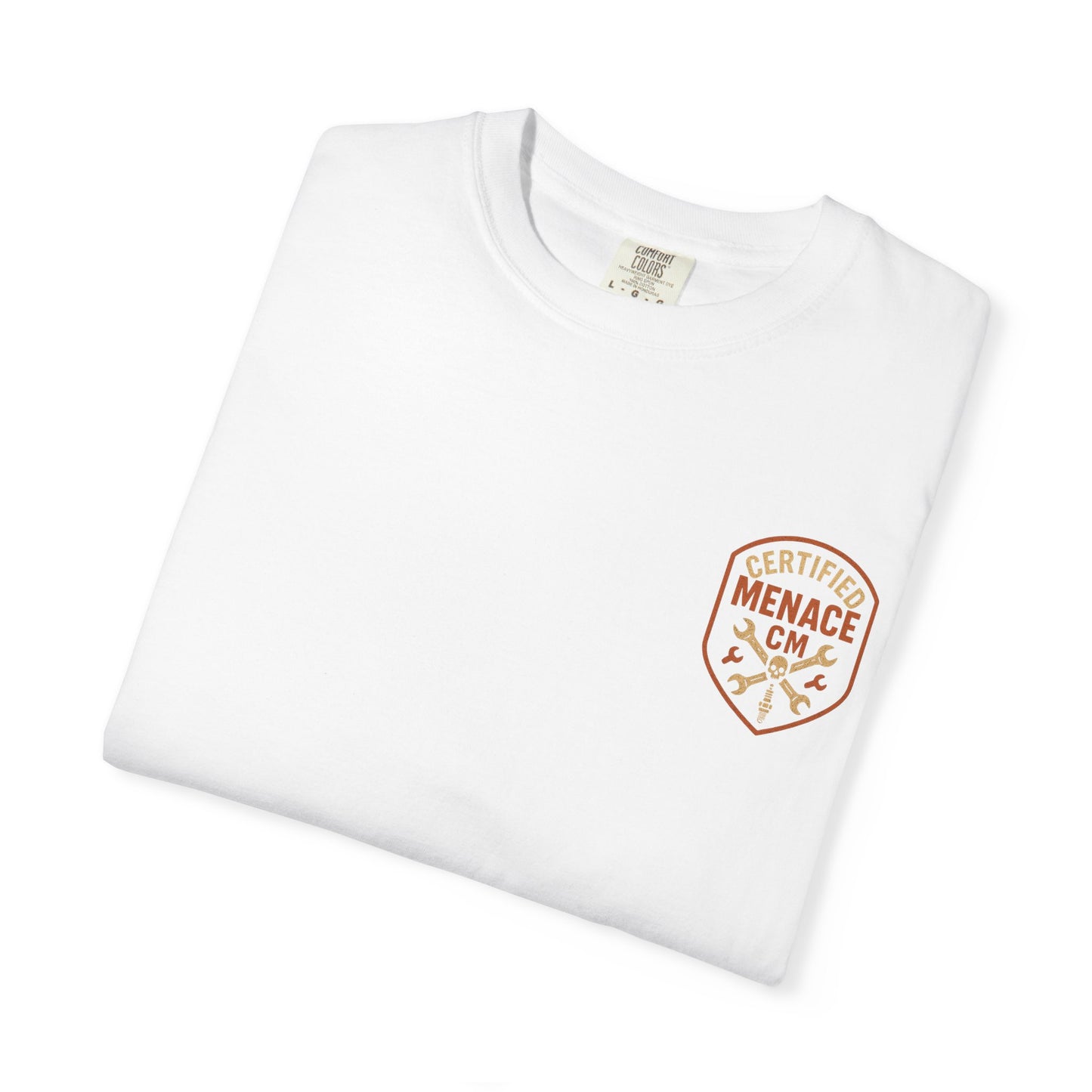 Unisex Graphic T-Shirt for Bold Souls, Certified Menace Tee, Unique Graphic Apparel, Gift for Rebels, Casual Wear Statement