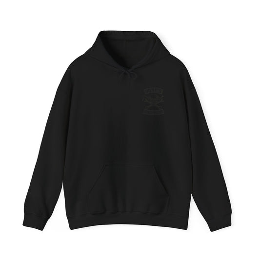 Bony's Bhopppers Skull Hoodie, Unisex Heavy Blend Sweatshirt for Halloween, Cozy Casual Wear, Gift for Friends, Unique Graphic Hoodie